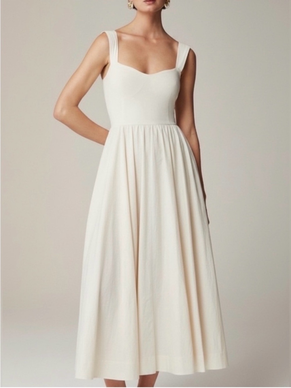 J.Crew Sweetheart tank dress with poplin skirt